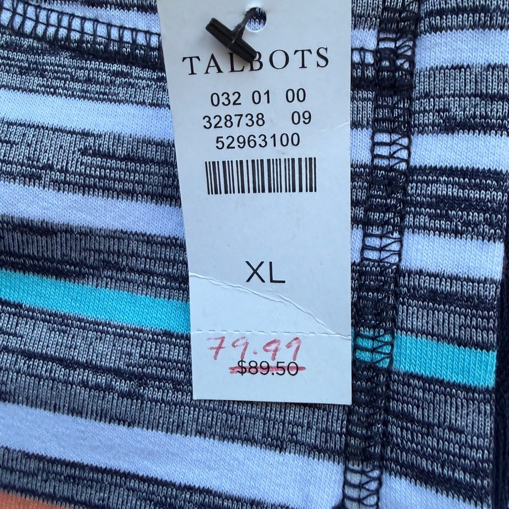Talbots Multicolor Striped Midi Dress - Picture 6 of 7